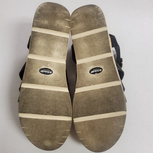 Dr Scholls Womens Only You Strappy Wedge Sandals Size 10 Black Comfort Summer - Picture 7 of 15